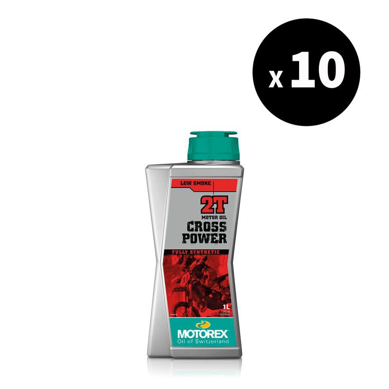 Huile moteur MOTOREX Cross Power 2T - 1L (x10)