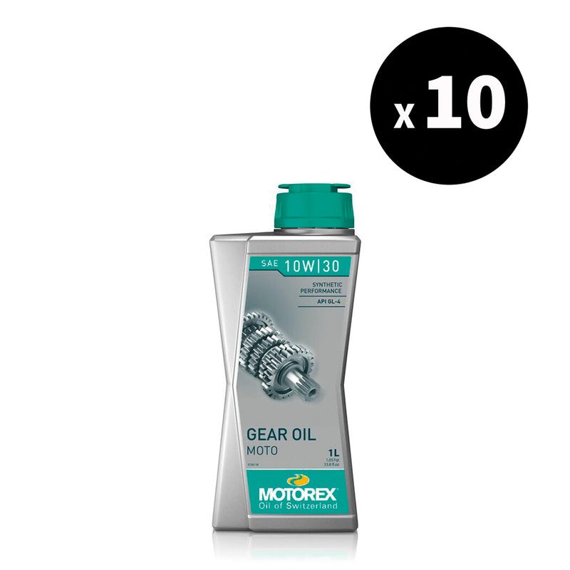 Huile de boîte de vitesses MOTOREX 2T Gear Oil - 10W30 - 1L (x10)